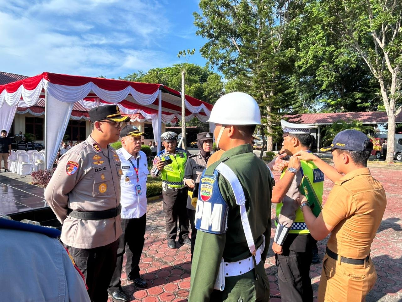 Kepala Bnnk Langkat Akbp S Bangko Sh Mba Menghadiri Upacara Gelar Pasukan Oprasi Patuh Toba