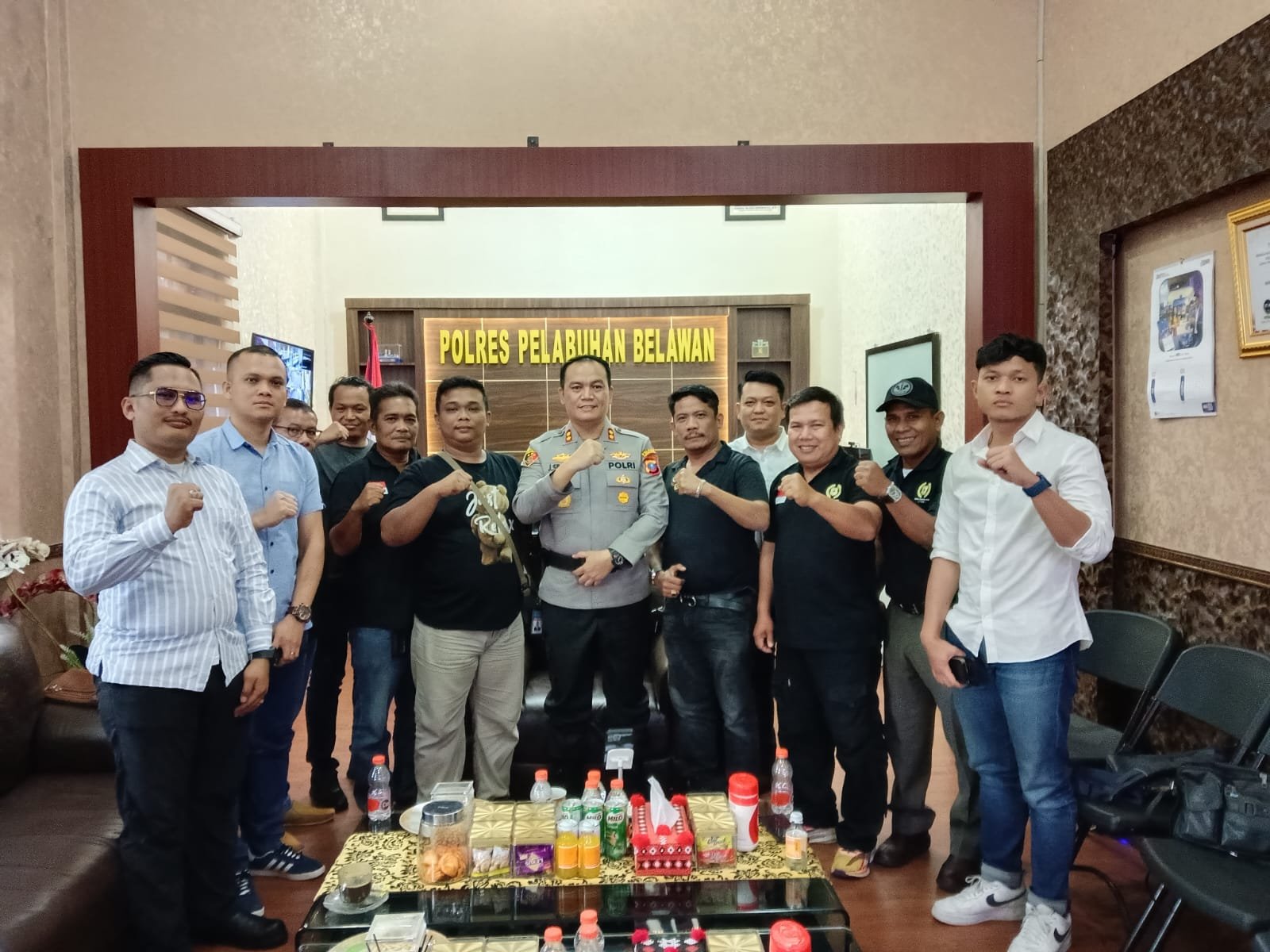 Kapolres Belawan sambut baik kedatangan pimpinan TKN