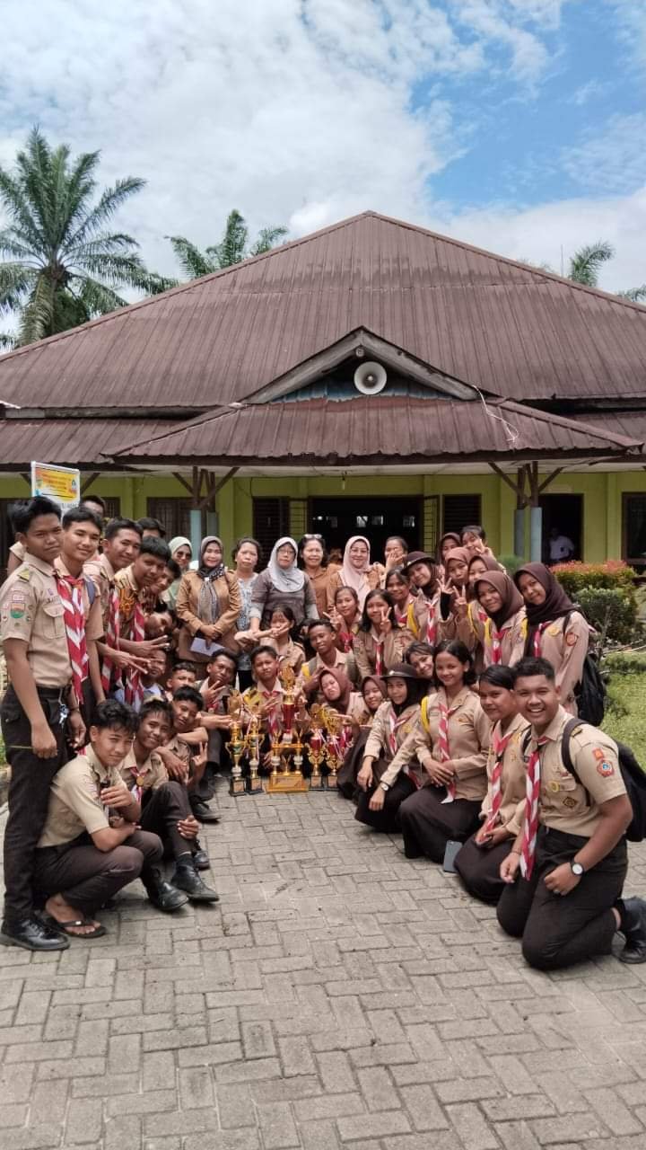 SMKN 2 Rantau Utara Juara 3 Umum HUT Pramuka Ke-63 Kabupaten Labuhanbatu