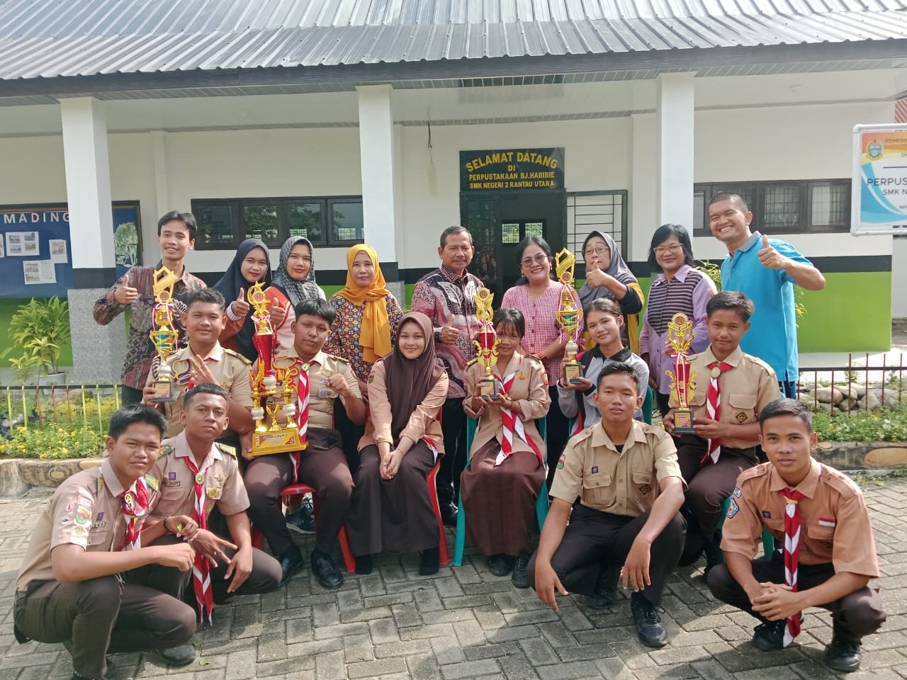 Luar Biasa, HUT Pramuka Ke 63 Kabupaten Labuhanbatu SMKN 2 Rantau Utara Meraih Segudang Prestasi