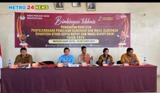 KPU Dairi Laksanakan Bimbingan Teknis dalam Penguatan Kode Etik Penyelenggara Pilkada