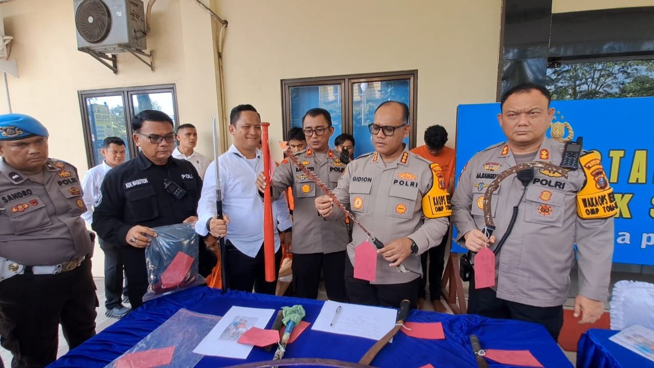 Kerja keras Polsek Sunggal Berbuah Hasil Manis ,Menangkap  20 Anggota Geng Motor di Wilayah Sunggal