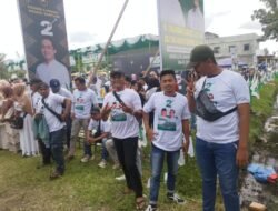 Lautan manusia membanjiri Kampanye Akbar Iskandar dan Adli no.2 BISA, dilapangan Bola Kwala Bingai Stabat.