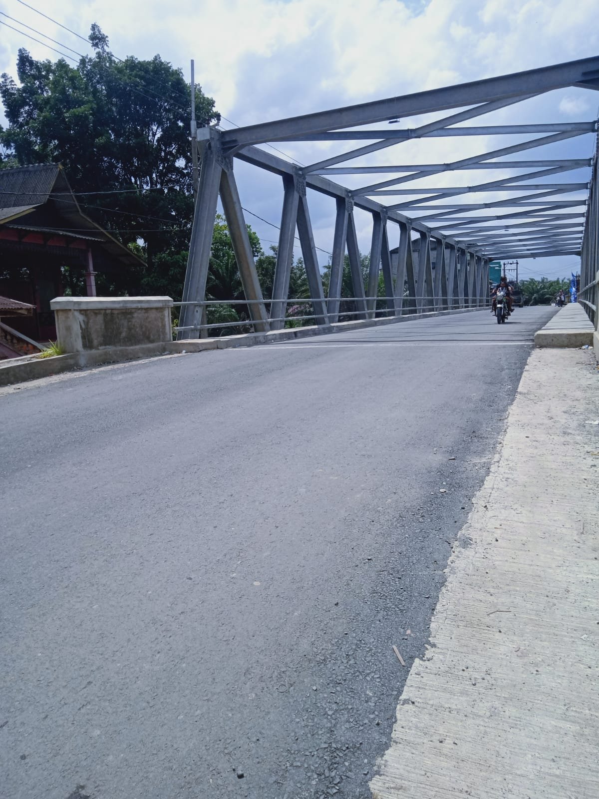 Jembatan Batang Serangan yang Kemarin Amblas, Kini Siap Dilalui Kendaraan 
