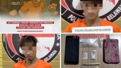 Sat Narkoba Polres Pelabuhan Belawan Tangkap Pengedar dan Pengguna Shabu di Desa Manunggal