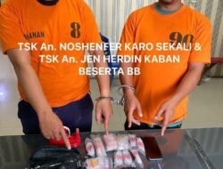 Dua Pria Diamankan Satresnarkoba Polres Tanah Karo di Ladang Desa Kandibata, Diduga Edarkan Sabu