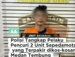 Polsek Medan Tembung Ungkap Pencurian 2 Unit Sepedamotor yang Terpakir diKos-kosan.
